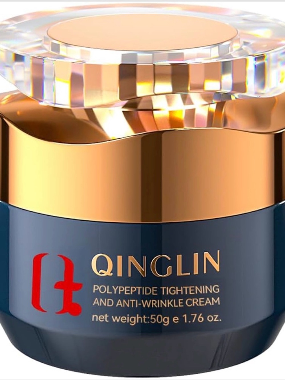 Qinglin Polypeptide Tightening Anti-Wrinkle Moisturizer - Navy & Gold